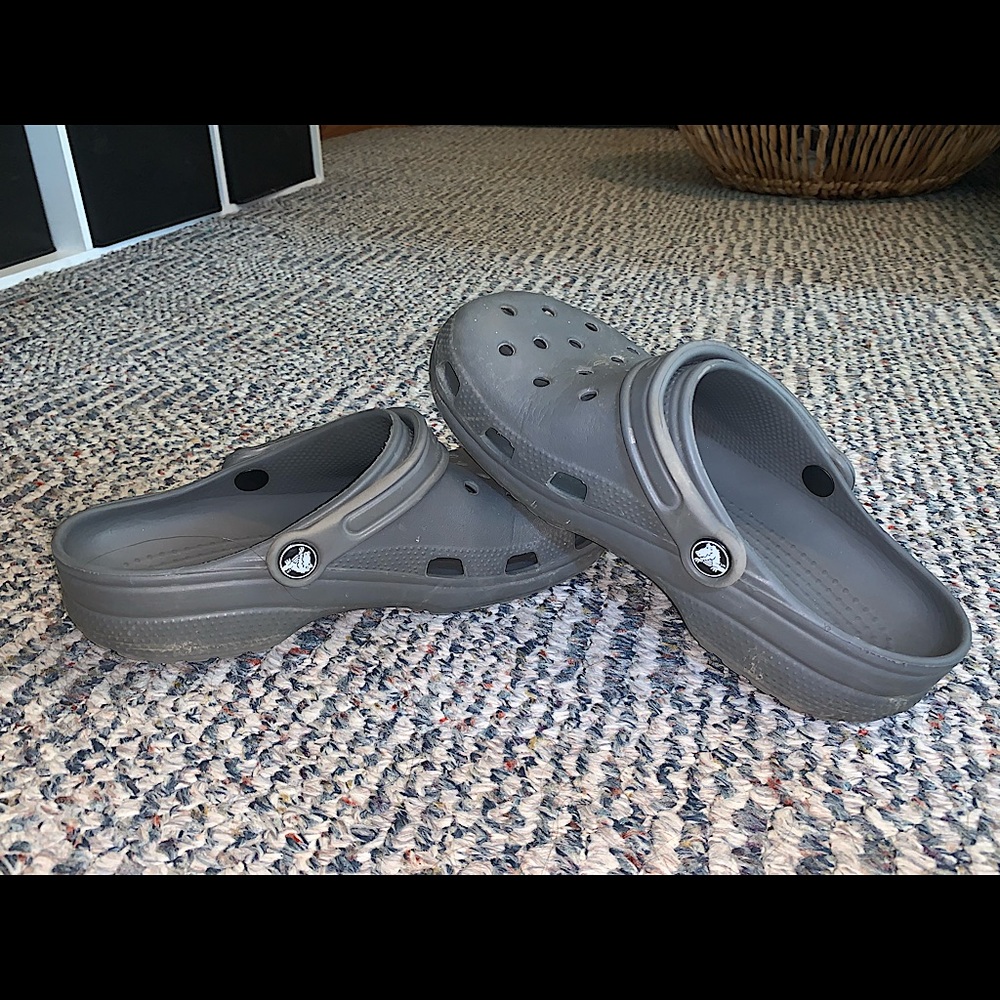 Gray crocs
